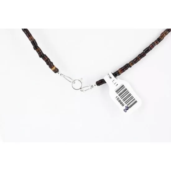 Certified Authentic Navajo .925 Sterling Silver Jade Turquoise Onyx Native American Necklace 390821037539