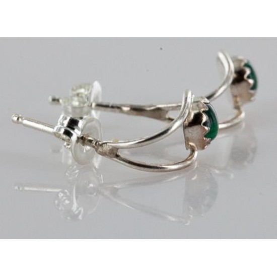 Certified Authentic Navajo .925 Sterling Silver Malachite Stud Native American Earrings 371119419946 Certified Authentic Navajo .925 Sterling Silver Malachite Stud Native American Earrings 371119419946