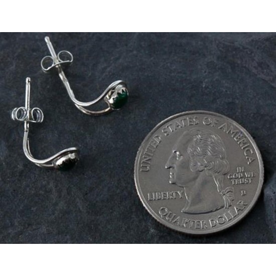 Certified Authentic Navajo .925 Sterling Silver Malachite Stud Native American Earrings 371119419946 Certified Authentic Navajo .925 Sterling Silver Malachite Stud Native American Earrings 371119419946