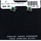 Certified Authentic Navajo .925 Sterling Silver Malachite Stud Native American Earrings 371126150465