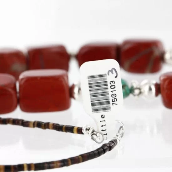 Certified Authentic Navajo .925 Sterling Silver Natural Abalone, Turquoise and Jasper Native American Necklace 750103-3 Certified Authentic Navajo .925 Sterling Silver Natural Abalone, Turquoise and Jasper Native American Necklace 750103-3