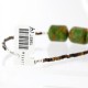 Certified Authentic Navajo .925 Sterling Silver Natural Agate and Gaspeite Native American Necklace 371000092092