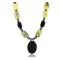 Certified Authentic Navajo .925 Sterling Silver Natural Agate Black Onyx Hematite Native American Necklace 15888-4