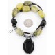 Certified Authentic Navajo .925 Sterling Silver Natural Agate Black Onyx Hematite Native American Necklace 15888-4