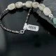 Certified Authentic Navajo .925 Sterling Silver Natural Agate Gold Stone Native American Necklace 370955481097