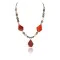Certified Authentic Navajo .925 Sterling Silver Natural Agate Turquoise Carnelian Native American Necklace 390823971979