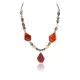 Certified Authentic Navajo .925 Sterling Silver Natural Agate Turquoise Carnelian Native American Necklace 390823971979