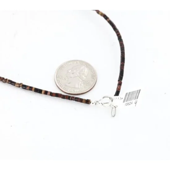 Certified Authentic Navajo .925 Sterling Silver Natural Agate Turquoise Carnelian Native American Necklace 390823971979