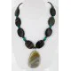 Certified Authentic Navajo .925 Sterling Silver Natural Agate Turquoise Jasper Native American Necklace 15800-34 Certified Authentic Navajo .925 Sterling Silver Natural Agate Turquoise Jasper Native American Necklace 15800-34