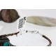 Certified Authentic Navajo .925 Sterling Silver Natural Agate Turquoise Jasper Native American Necklace 15800-34