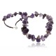 Certified Authentic Navajo .925 Sterling Silver Natural Amethyst Heishi Native American Necklace 15824-17