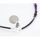 Certified Authentic Navajo .925 Sterling Silver Natural Amethyst Turquoise Native American Necklace 390829981695