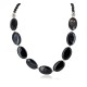 Certified Authentic Navajo .925 Sterling Silver Natural Black Onyx Native American Necklace 25287-2 Certified Authentic Navajo .925 Sterling Silver Natural Black Onyx Native American Necklace 25287-2