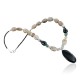Certified Authentic Navajo .925 Sterling Silver Natural BOULDER Turquoise and Onyx Native American Necklace 15213-20 Certified Authentic Navajo .925 Sterling Silver Natural BOULDER Turquoise and Onyx Native American Necklace 15213-20