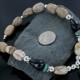 Certified Authentic Navajo .925 Sterling Silver Natural BOULDER Turquoise and Onyx Native American Necklace 15213-20 Certified Authentic Navajo .925 Sterling Silver Natural BOULDER Turquoise and Onyx Native American Necklace 15213-20