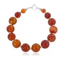Navajo .925 Sterling Silver Natural Carnelian Bracelet 12742-205