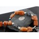 Certified Authentic Navajo .925 Sterling Silver Natural Carnelian Turquoise Jasper Native American Necklace 15768-10