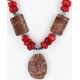 Certified Authentic Navajo .925 Sterling Silver Natural Coral Turqoise Hematite Native American Necklace 390803888066
