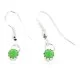 Certified Authentic Navajo .925 Sterling Silver Natural Gaspeite Native American Dangle Earrings 27233-3 Certified Authentic Navajo .925 Sterling Silver Natural Gaspeite Native American Dangle Earrings 27233-3