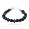 Certified Authentic Navajo .925 Sterling Silver Natural Goldstone Native American Bracelet 12866-2