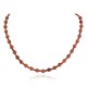 Certified Authentic Navajo .925 Sterling Silver Natural Goldstone Native American Necklace 25312