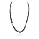 Certified Authentic Navajo .925 Sterling Silver Natural Graduated Heishi and Amethyst Native American Necklace 15151-16 Certified Authentic Navajo .925 Sterling Silver Natural Graduated Heishi and Amethyst Native American Necklace 15151-16