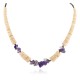Certified Authentic Navajo .925 Sterling Silver Natural Graduated Melon Shell Amethyst Native American Necklace 25229-2 Certified Authentic Navajo .925 Sterling Silver Natural Graduated Melon Shell Amethyst Native American Necklace 25229-2