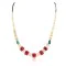 Certified Authentic Navajo .925 Sterling Silver Natural Graduated Melon Shell Turquoise Coral Native American Necklace 16077