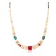 Certified Authentic Navajo .925 Sterling Silver Natural Graduated Melon Shell Turquoise Coral Native American Necklace 16080-3 Certified Authentic Navajo .925 Sterling Silver Natural Graduated Melon Shell Turquoise Coral Native American Necklace 16080-3