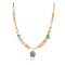 Certified Authentic Navajo .925 Sterling Silver Natural Graduated Melon Shell Turquoise Native American Necklace 16061-3