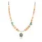 Certified Authentic Navajo .925 Sterling Silver Natural Graduated Melon Shell Turquoise Native American Necklace 16061-3