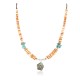 Certified Authentic Navajo .925 Sterling Silver Natural Graduated Melon Shell Turquoise Native American Necklace 16061-3 Certified Authentic Navajo .925 Sterling Silver Natural Graduated Melon Shell Turquoise Native American Necklace 16061-3