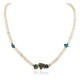 Certified Authentic Navajo .925 Sterling Silver Natural Graduated Melon Shell Turquoise Tigers Eye Native American Necklace 15624-18 Certified Authentic Navajo .925 Sterling Silver Natural Graduated Melon Shell Turquoise Tigers Eye Native American Necklace 15624-18