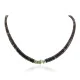 Certified Authentic Navajo .925 Sterling Silver Natural Graduated Shell and Turquoise Native American Necklace 15804-12