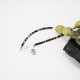 Certified Authentic Navajo .925 Sterling Silver Natural Green Agate Black Onyx Native American Necklace 15799-11