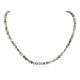 Certified Authentic Navajo .925 Sterling Silver Natural Hematite Green Jasper Native American Delicate Necklace Chain 15963-20 Certified Authentic Navajo .925 Sterling Silver Natural Hematite Green Jasper Native American Delicate Necklace Chain 15963-20
