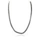 Certified Authentic Navajo .925 Sterling Silver Natural Hematite Native American Necklace 15435