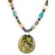 Certified Authentic Navajo .925 Sterling Silver Natural Hematite Turquoise Jasper Native American Necklace 390841452439