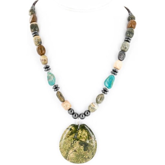 Certified Authentic Navajo .925 Sterling Silver Natural Hematite Turquoise Jasper Native American Necklace 390841452439 Certified Authentic Navajo .925 Sterling Silver Natural Hematite Turquoise Jasper Native American Necklace 390841452439