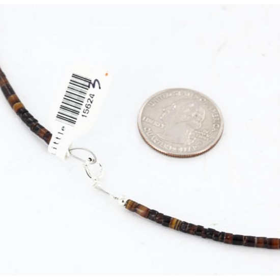 Certified Authentic Navajo .925 Sterling Silver Natural Hematite Turquoise Jasper Native American Necklace 390841452439 Certified Authentic Navajo .925 Sterling Silver Natural Hematite Turquoise Jasper Native American Necklace 390841452439