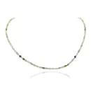Certified Authentic Navajo .925 Sterling Silver Natural Jade Hematite Chain Native American Necklace 17032