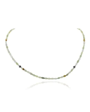 Certified Authentic Navajo .925 Sterling Silver Natural Jade Hematite Chain Native American Necklace 17032 Certified Authentic Navajo .925 Sterling Silver Natural Jade Hematite Chain Native American Necklace 17032