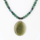 Certified Authentic Navajo .925 Sterling Silver Natural Jade Turquoise Agate Native American Necklace 370992857612