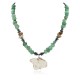Certified Authentic Navajo .925 Sterling Silver Natural Jade Turquoise Hematite Native American Necklace  750199-2