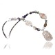 Certified Authentic Navajo .925 Sterling Silver Natural Jasper Amethyst Turquoise Native American Necklace 15265-12