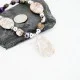 Certified Authentic Navajo .925 Sterling Silver Natural Jasper Amethyst Turquoise Native American Necklace 15265-12 Certified Authentic Navajo .925 Sterling Silver Natural Jasper Amethyst Turquoise Native American Necklace 15265-12