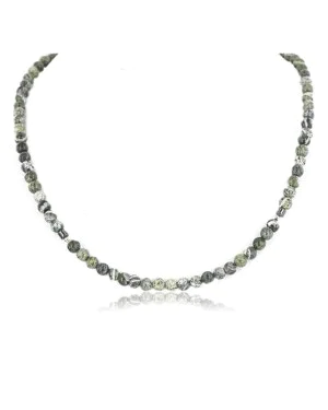 Certified Authentic Navajo .925 Sterling Silver Natural JASPER HEMATITE Native American Necklace 15963-2