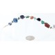 Certified Authentic Navajo .925 Sterling Silver Natural Jasper Lapis Turquoise Native American Bracelet 370996343417
