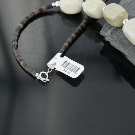 Certified Authentic Navajo .925 Sterling Silver Natural Jasper Turquoise Native American Necklace 390683528238