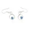 Certified Authentic Navajo .925 Sterling Silver Natural Lapis Dangle Native American Earrings 27226-2